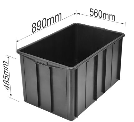 caixa plastica maxicaixa fechada 130 medida